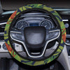 Lion Jungle Pattern Print Design 05 Steering Wheel Cover with Elastic Edge