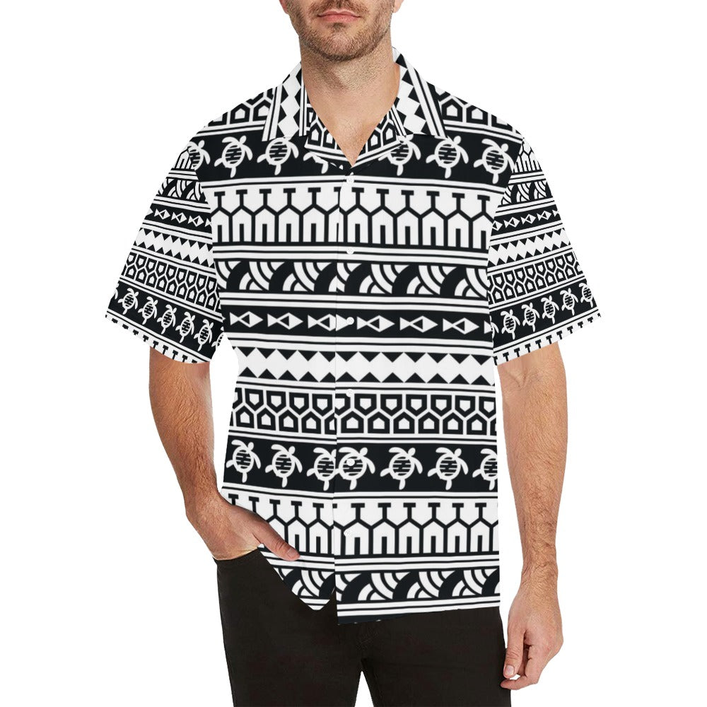 Samoan Pattern Print Design LKS303 Men's Hawaiian Shirt