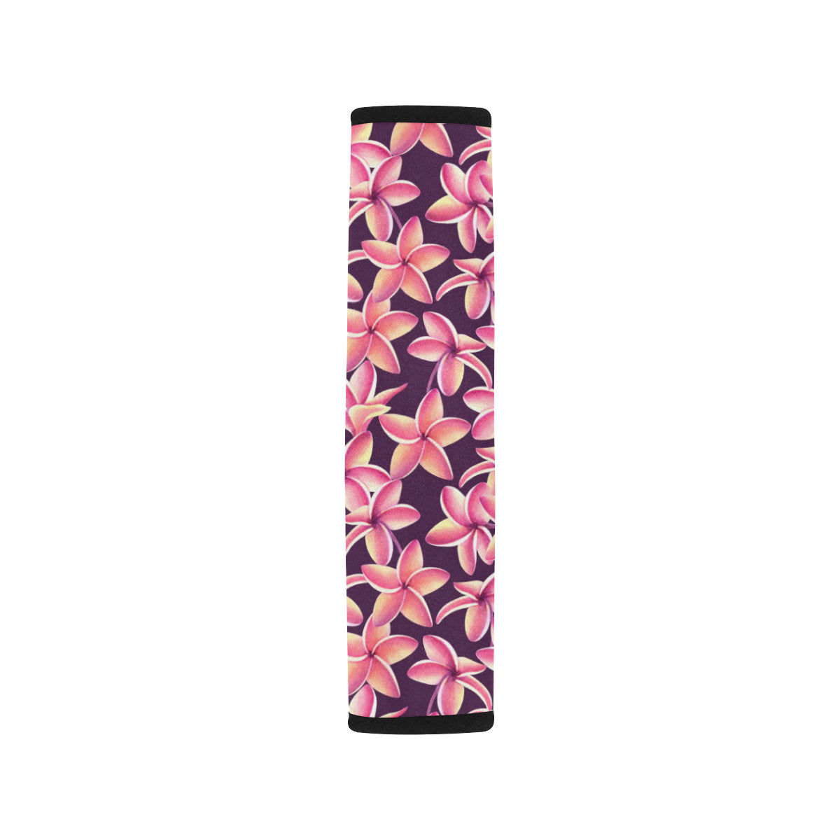 Purple Plumeria Pattern Print Design PM010 Car Seat Belt Cover