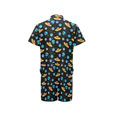 UFO Alien Print Design LKS306 Men's Romper