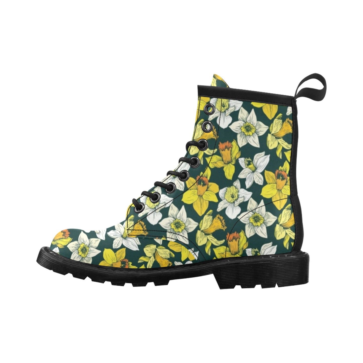 Daffodils Pattern Print Design DF02 Women's Boots
