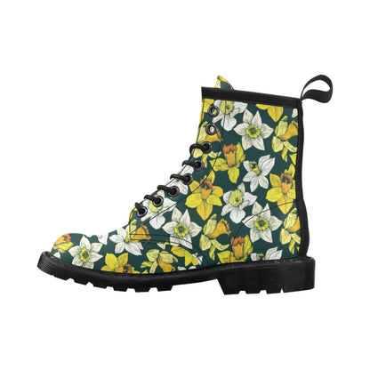 Daffodils Pattern Print Design DF02 Women's Boots
