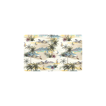 Palm Tree Beach Print Kitchen Mat