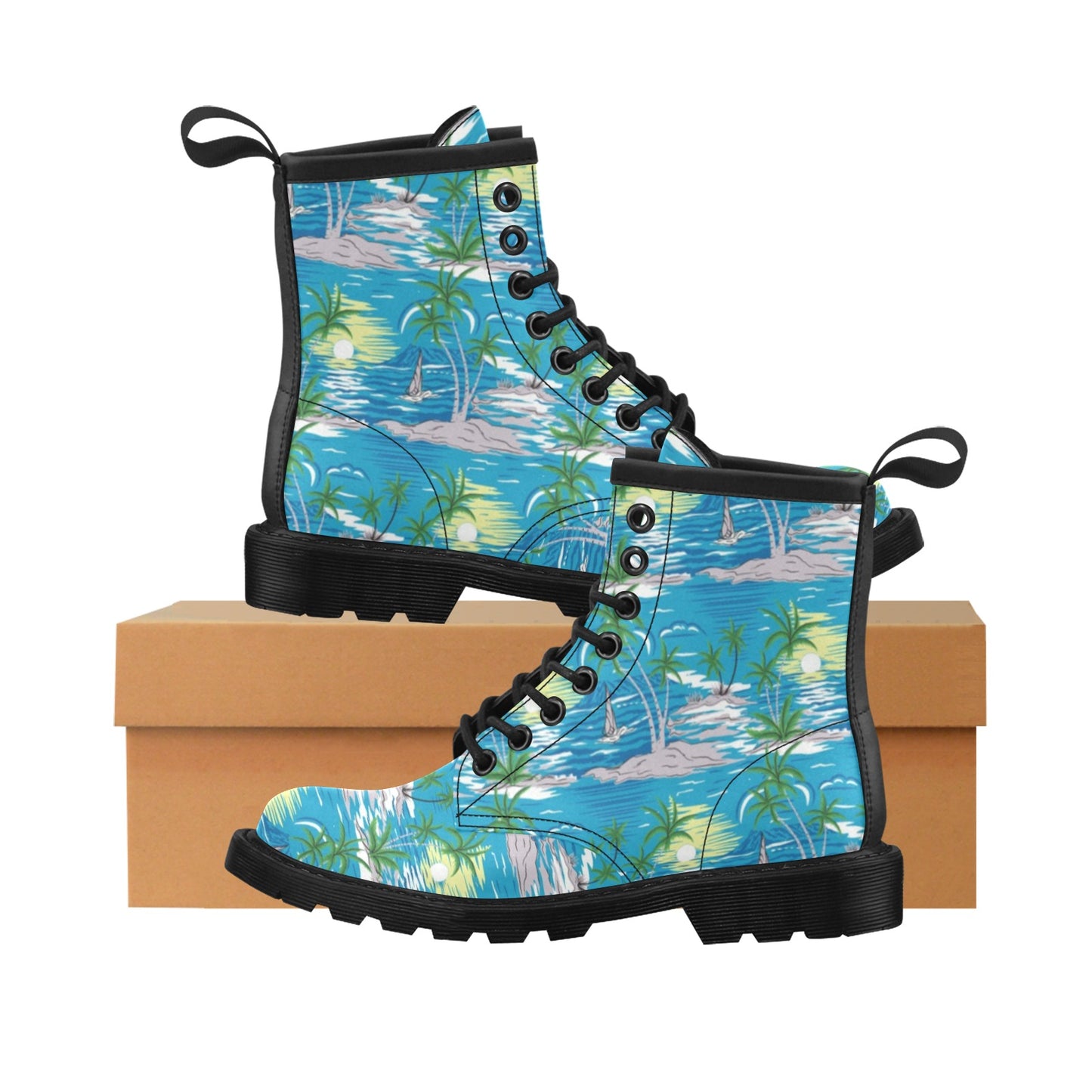Palm Tree Beach Women's Boots