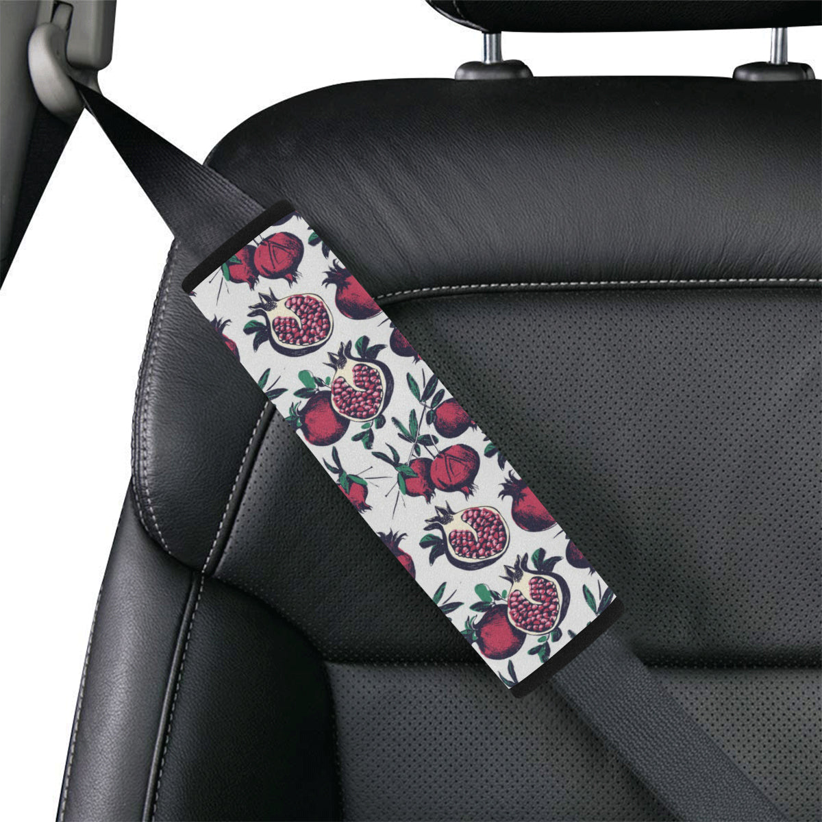 Pomegranate Pattern Print Design PG01 Car Seat Belt Cover