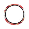 Pomegranate Pattern Print Design PG03 Steering Wheel Cover with Elastic Edge