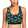 Deer Jungle Print Pattern Sports Bra