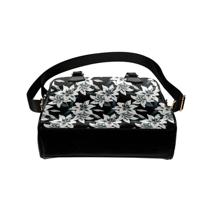 Lily Pattern Print Design 03 Shoulder Handbag
