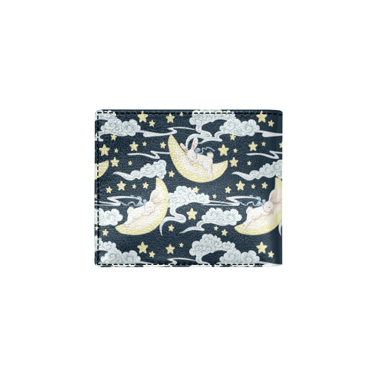 Rabbit Sleeping Pattern Print Design RB08 Men's ID Card Wallet