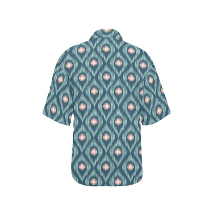 Ikat Print Design LKS402 Women's Hawaiian Shirt