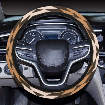 Native Pattern Print Design A02 Steering Wheel Cover with Elastic Edge