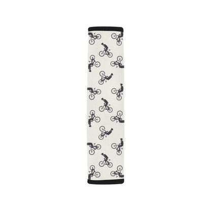 Mountain bike Pattern Print Design 01 Car Seat Belt Cover
