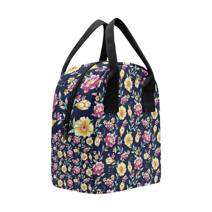 Gerberas Pattern Print Design GB03 Insulated Lunch Bag
