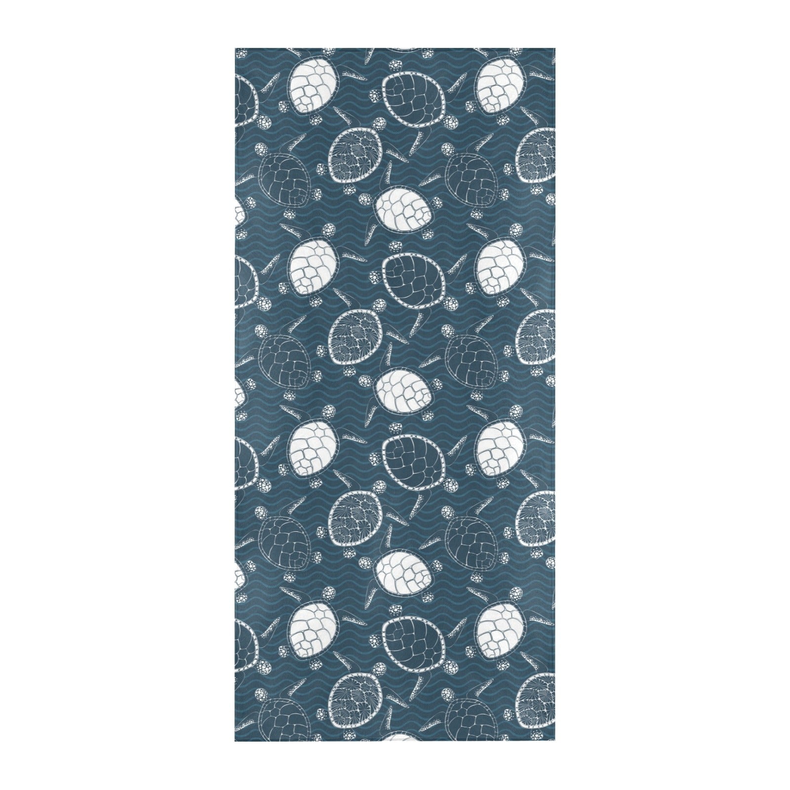 Sea Turtle Print Design LKS3015 Beach Towel 32" x 71"