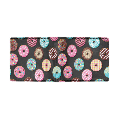 Donut Pattern Print Design DN02 Men's ID Card Wallet