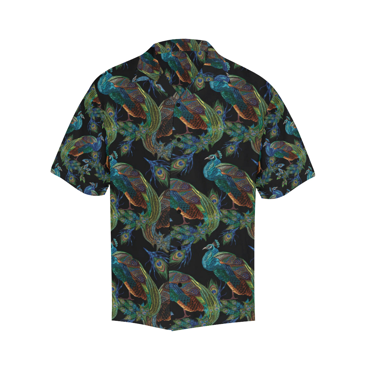 Peacock Pattern Print Design A04 Men's Hawaiian Shirt