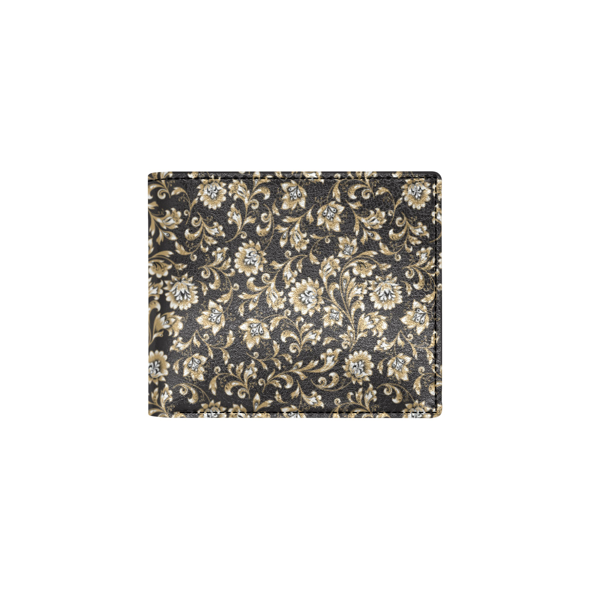 Brocade Pattern Print Design 03 Men's ID Card Wallet