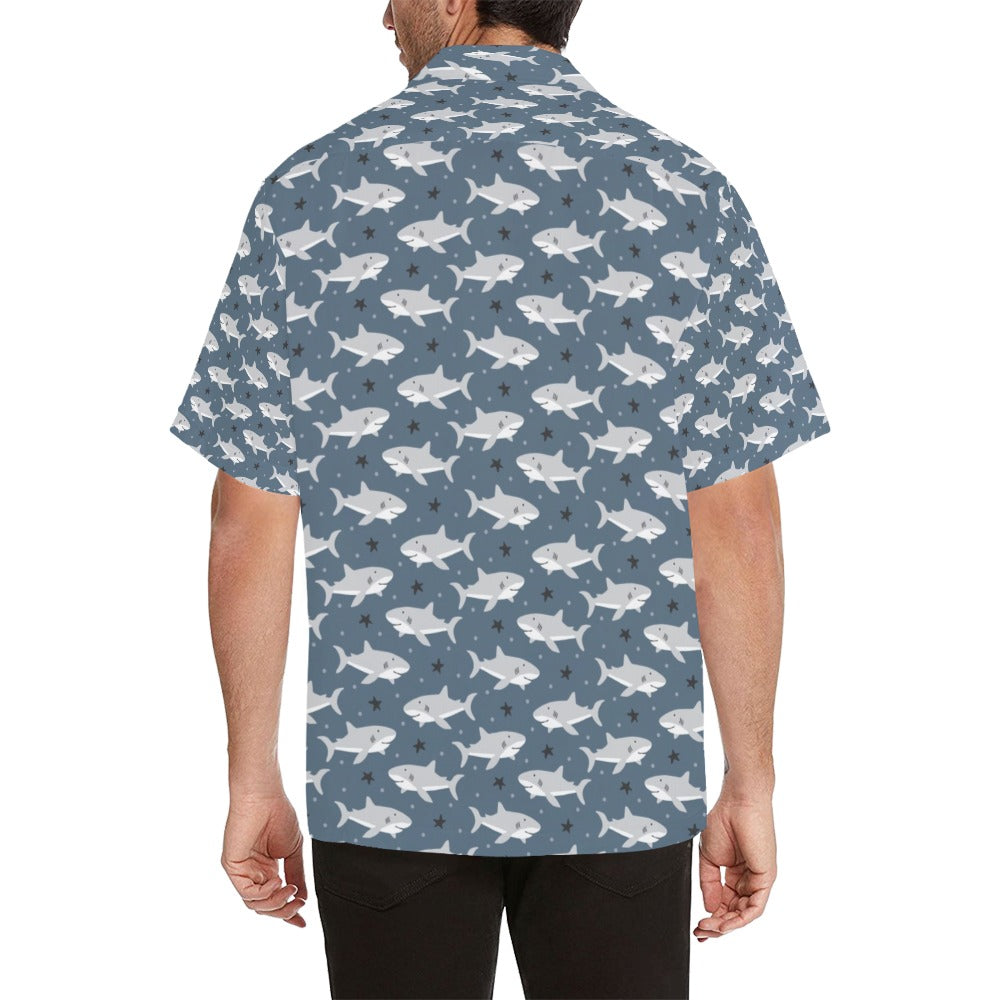 Shark Print Design LKS305 Men's Hawaiian Shirt