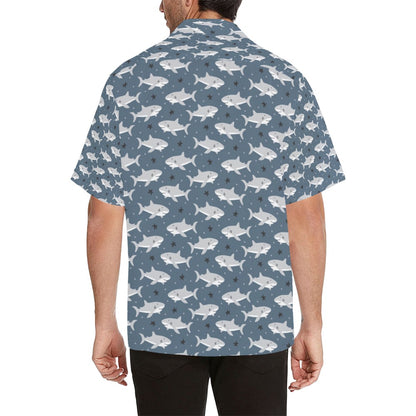 Shark Print Design LKS305 Men's Hawaiian Shirt
