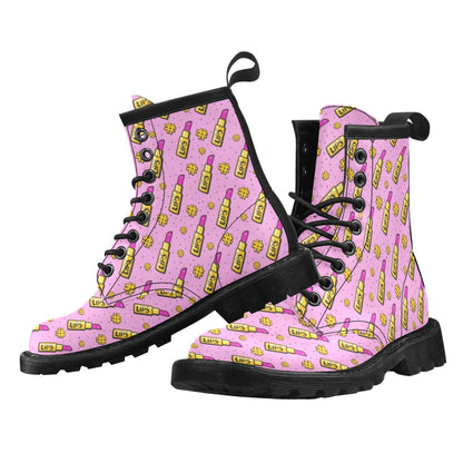 Lipstick Pattern Print Design LT03 Women's Boots