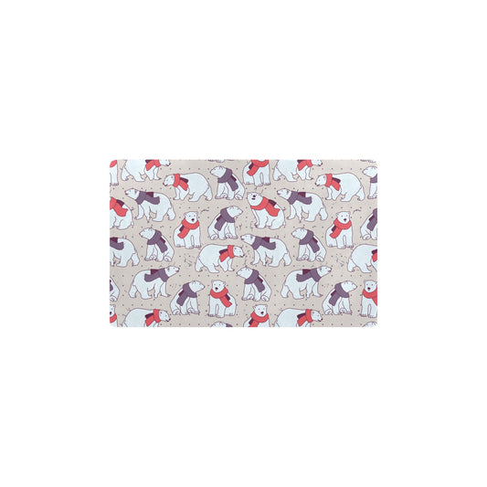 Polar Bear Pattern Print Design PB04 Kitchen Mat