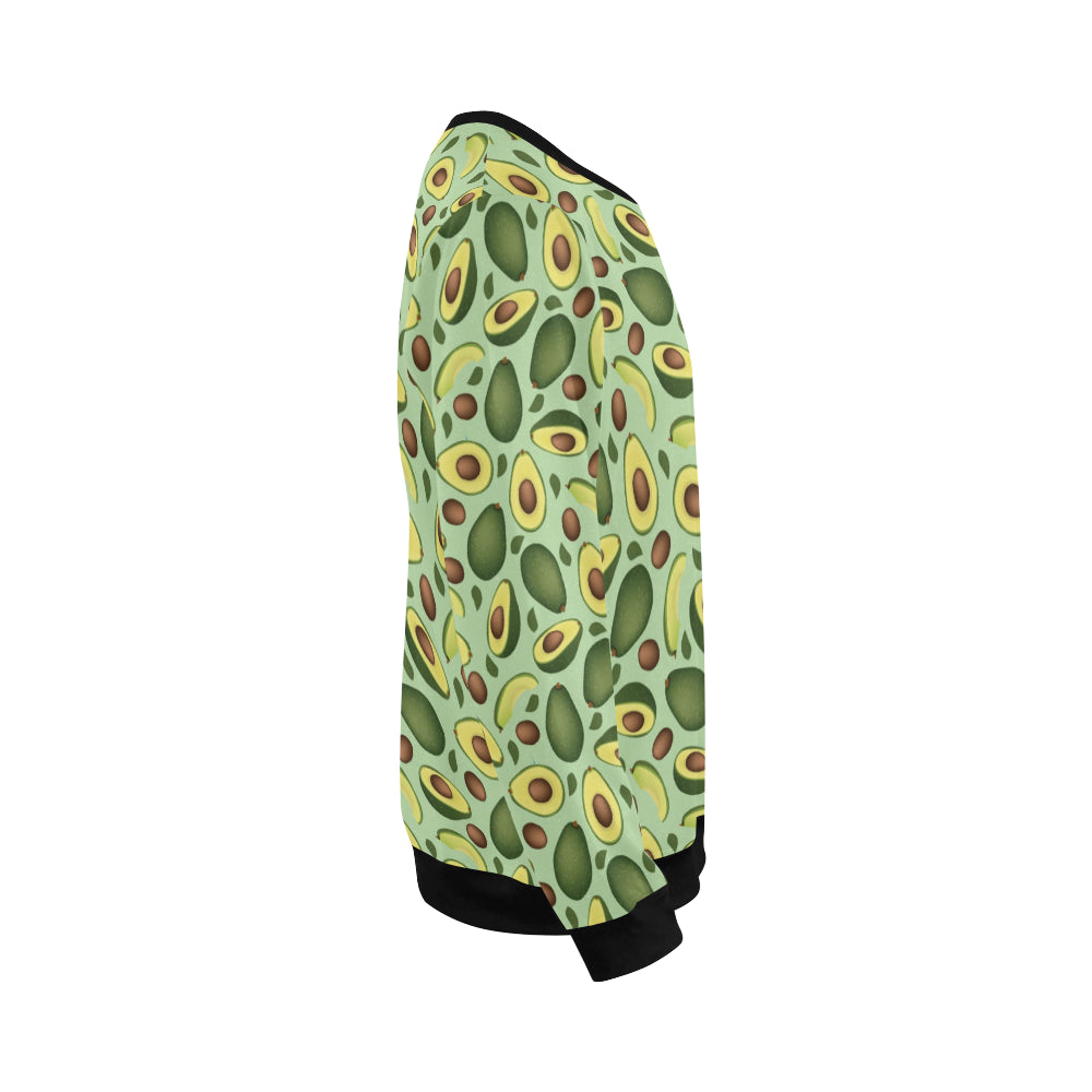 Avocado Pattern Print Design AC01 Men Long Sleeve Sweatshirt