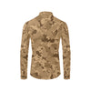 ACU Desert Digital Pattern Print Design 01 Men's Long Sleeve Shirt