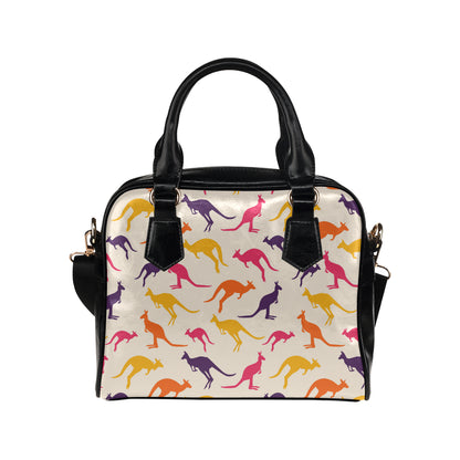 Kangaroos Pattern Print Design 01 Shoulder Handbag