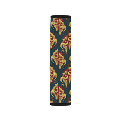 Dragons Gold Design Pattern Car Seat Belt Cover