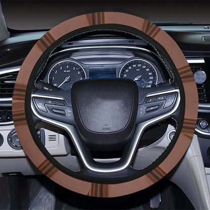 Chocolate Pattern Print Design 03 Steering Wheel Cover with Elastic Edge