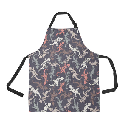 Gecko Pattern Print Design 02 Apron with Pocket