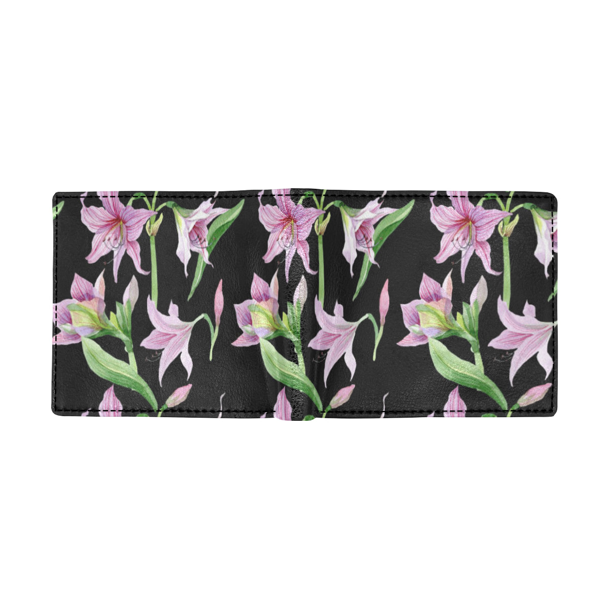 Amaryllis Pattern Print Design AL08 Men's ID Card Wallet