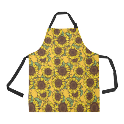 Sunflower Pattern Print Design SF04 Apron with Pocket