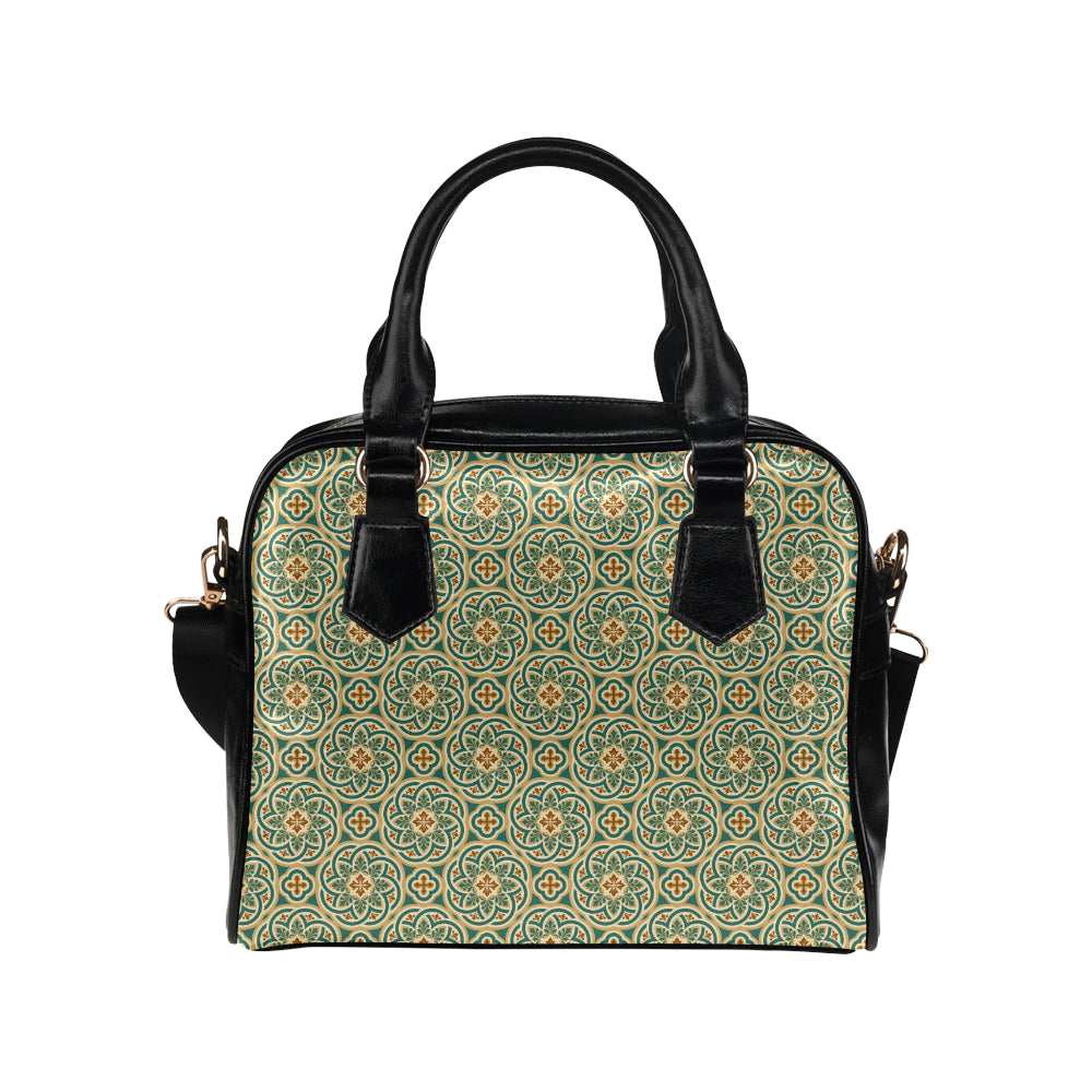 Cross Pattern Print Design 01 Shoulder Handbag