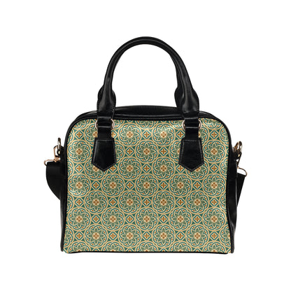 Cross Pattern Print Design 01 Shoulder Handbag