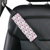 Bull Terrier Pink Print Pattern Car Seat Belt Cover