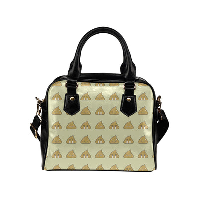 Poop Emoji Pattern Print Design A04 Shoulder Handbag