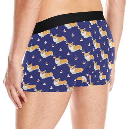 Pembroke Welsh Corgis Pattern Print Design A07 Men's Boxer Briefs