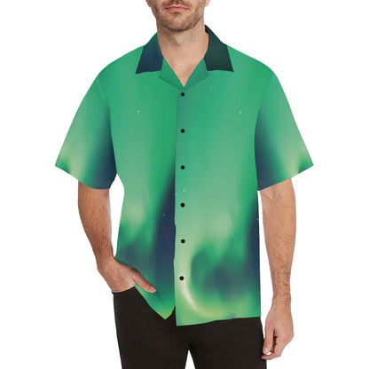 Aurora Borealis Pattern Print Design 04 Men's Hawaiian Shirt