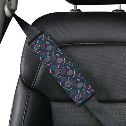 Badminton Pattern Print Design 03 Car Seat Belt Cover