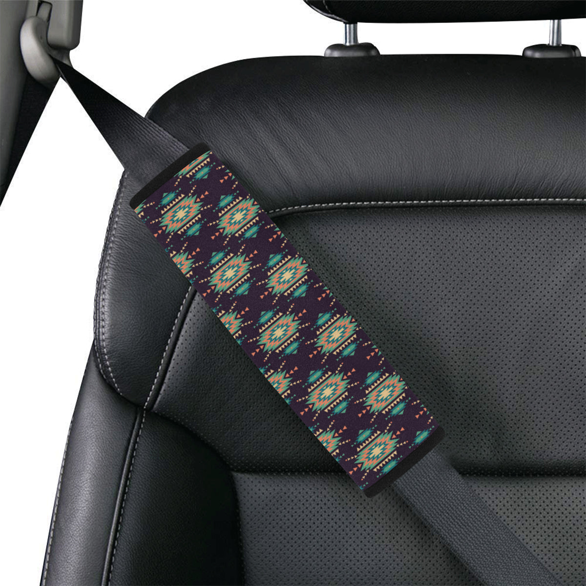 Navajo Geometric Style Print Pattern Car Seat Belt Cover