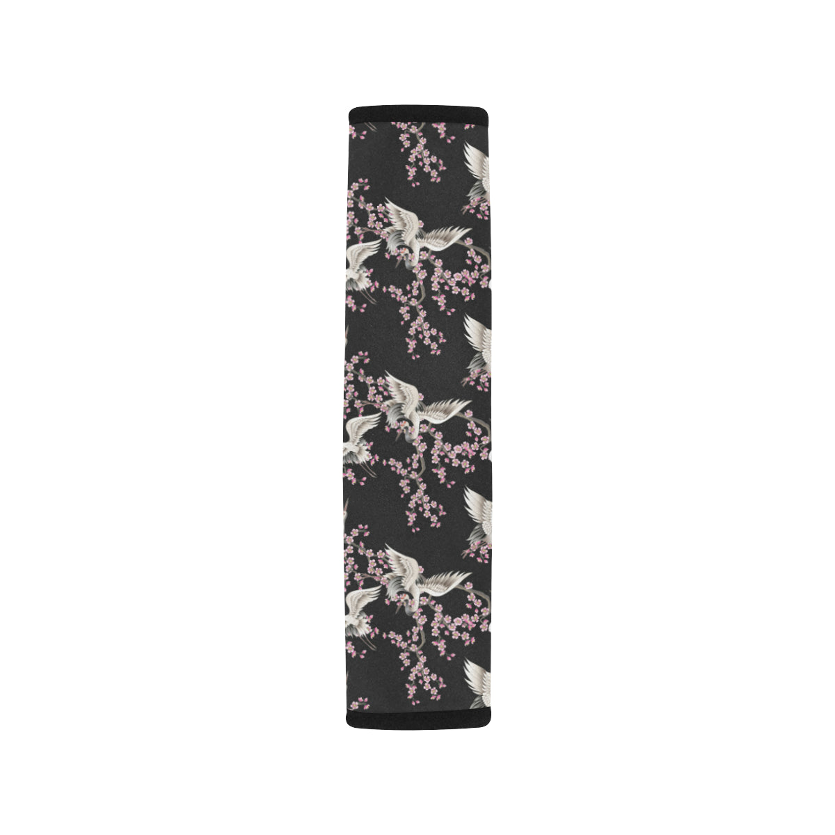 Crane Pattern Print Design 01 Car Seat Belt Cover