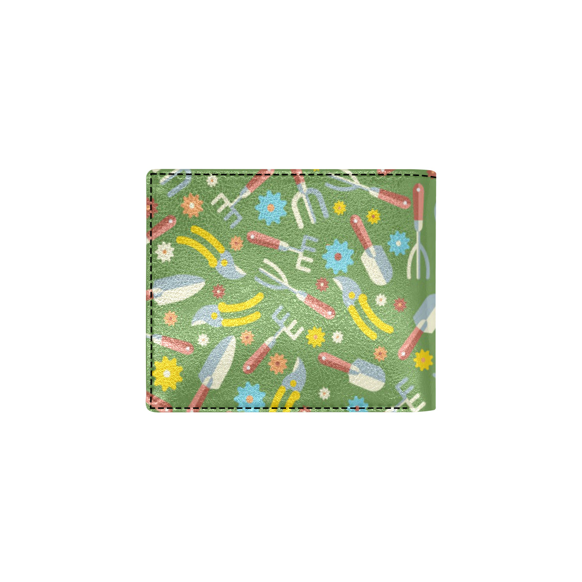 Gardening Pattern Print Design G06 Men's ID Card Wallet