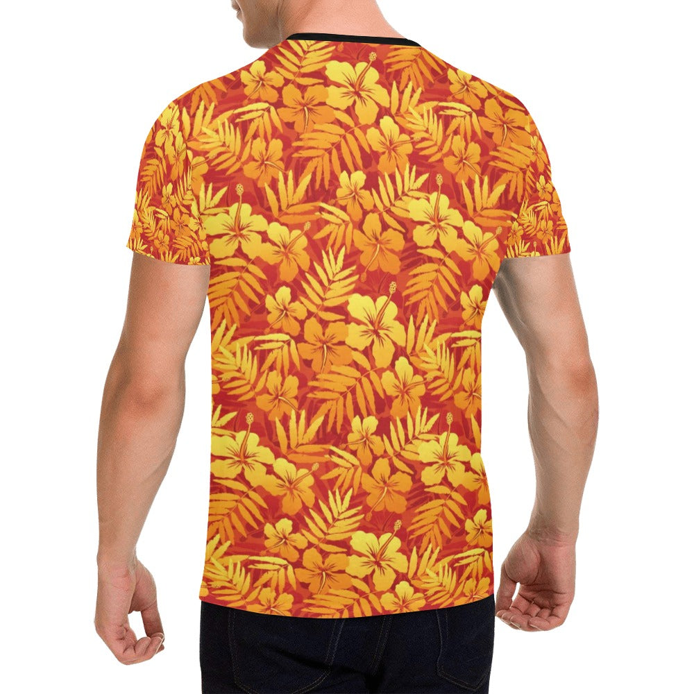 Hibiscus Summer Print Design LKS302 Men's All Over Print T-shirt