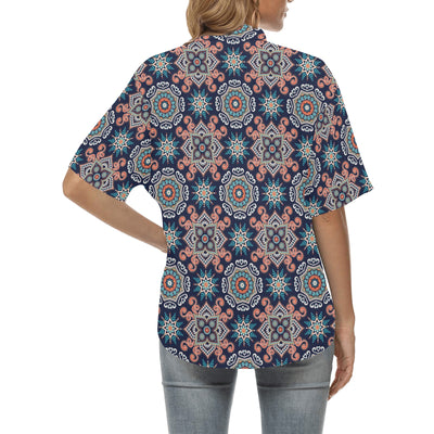 Bohemian Pattern Print Design 02 Women's Hawaiian Shirt