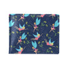 Fairy with flower Print Pattern Men's ID Card Wallet