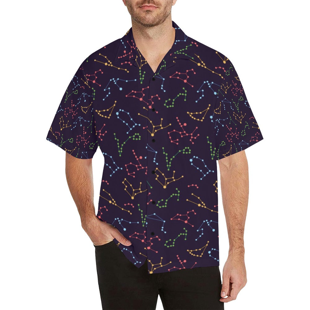 Zodiac Print Design LKS301 Men's Hawaiian Shirt