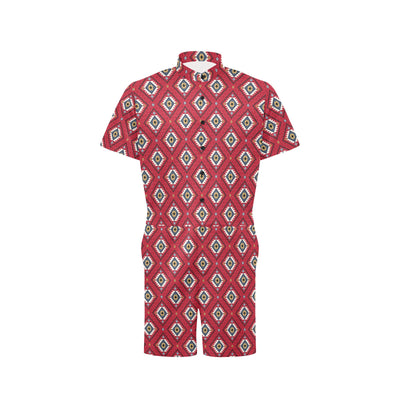 Aztec Pattern Print Design 10 Men's Romper