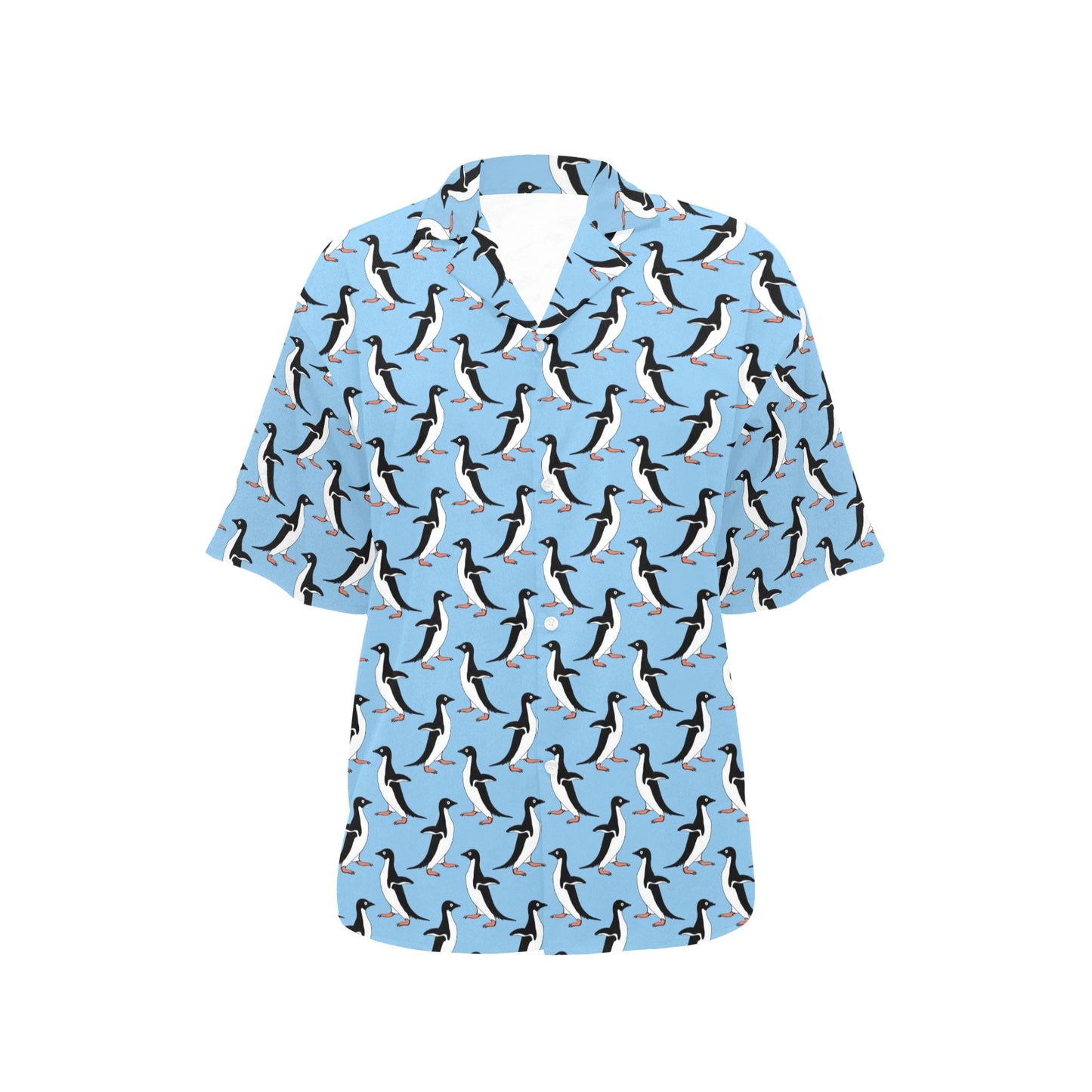 Penguin Dance Pattern Women's Hawaiian Shirt