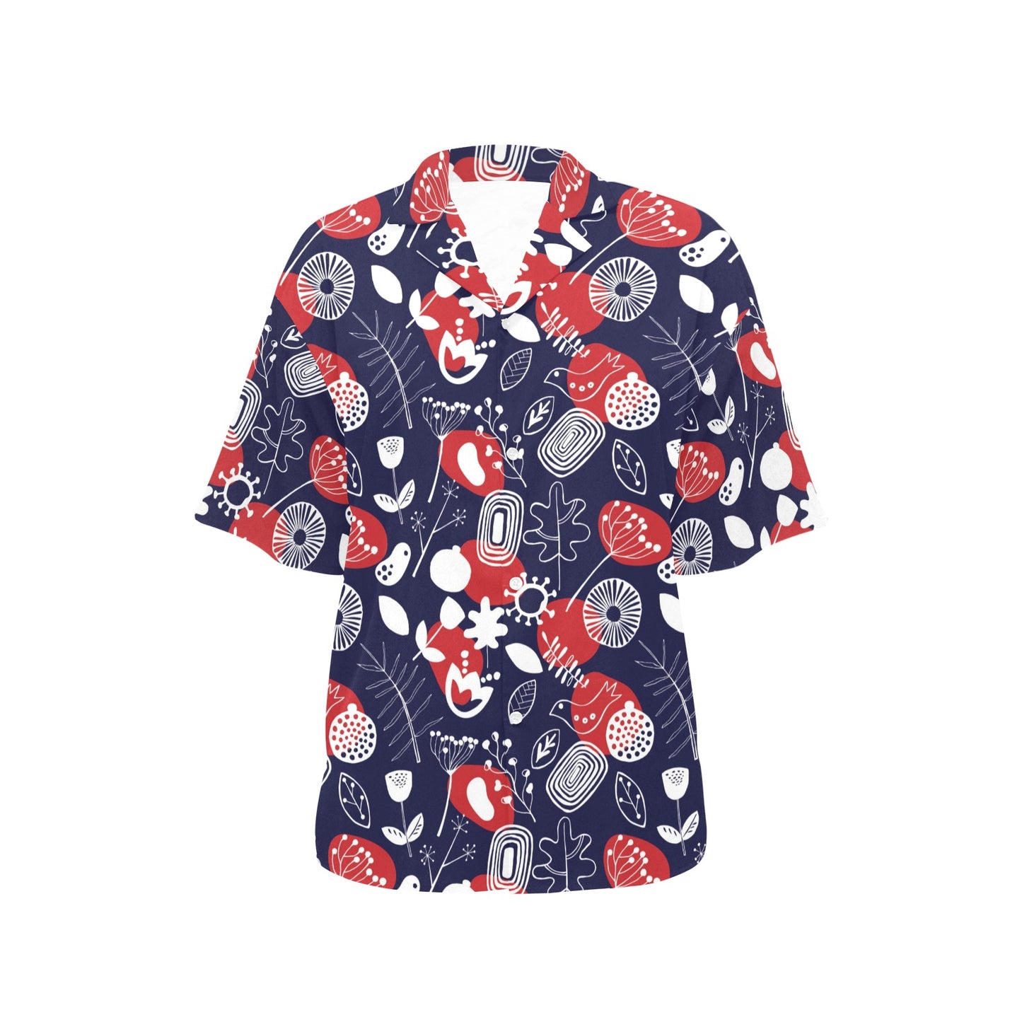 Nordic Pattern Print Design A02 Women's Hawaiian Shirt